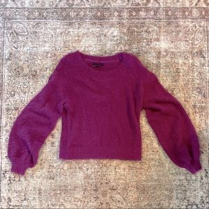 American Eagle Fuzzy Knit Sweater Pink